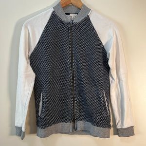 J CREW zip up with pockets sweater
